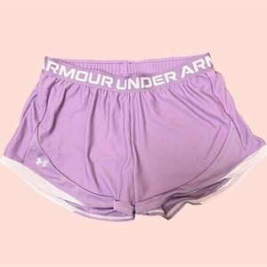 Under Armour, Athletic Shorts, Purple, Size Large, Women’s